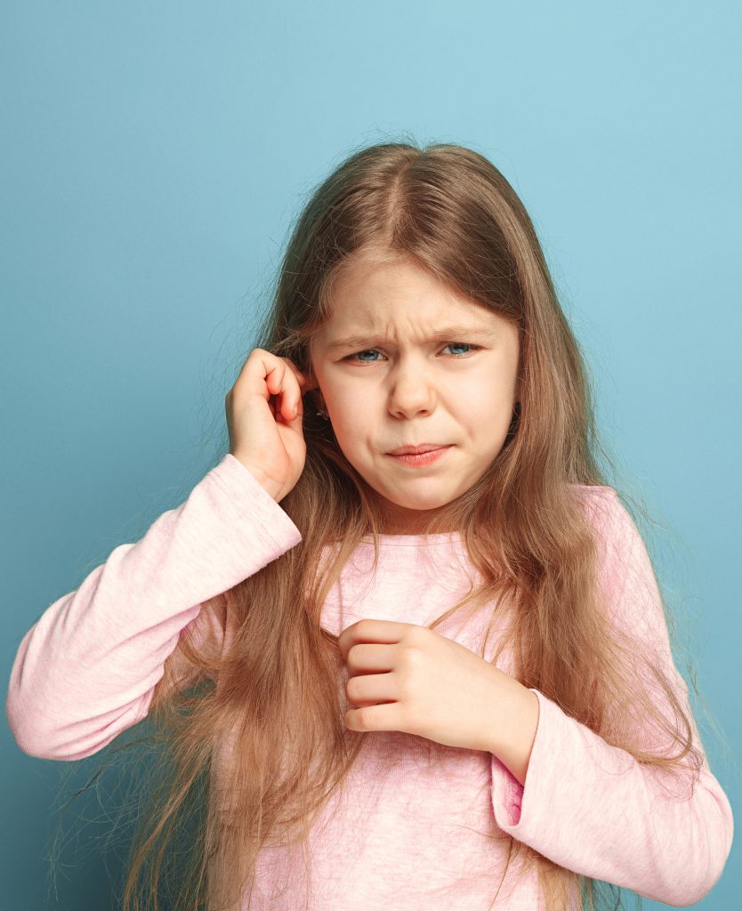 A child experiencing an earache